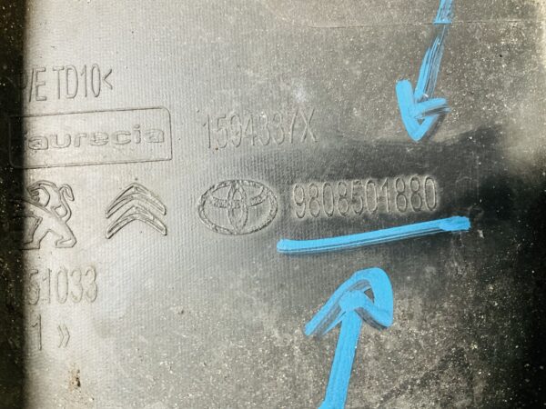 Onderplaat Citroen Jumpy  9808501880 2017-2023 BumperLip 2-R4-10212T