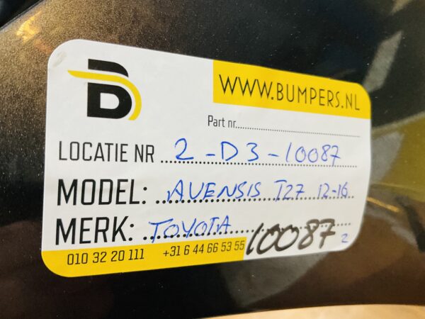 BUMPER Toyota Avensis T27 2012-2016 VOORBUMPER 2-D3-10087z