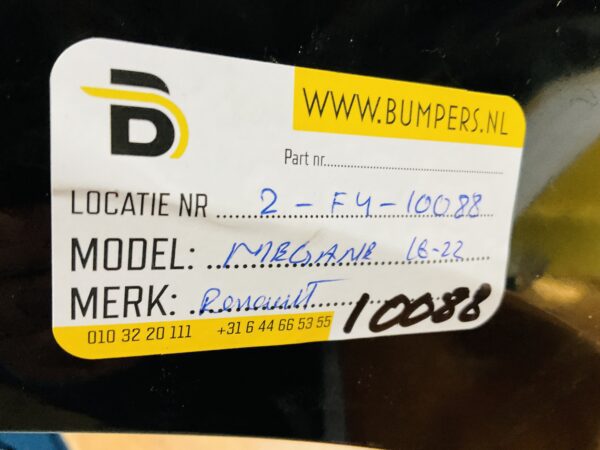 BUMPER Renault Megane 2016-2022 VOORBUMPER 2-F4-10088z