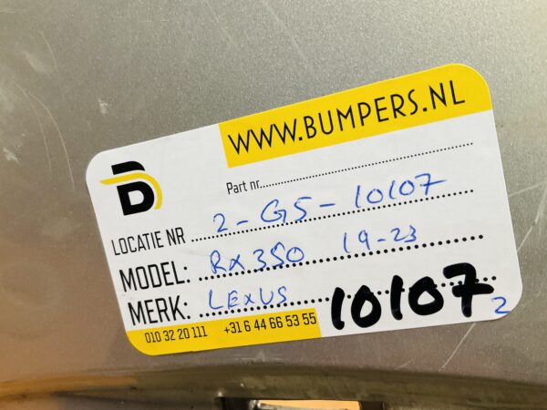 BUMPER Lexus RX350 2019-2023 VOORBUMPER 2-G5-10107z