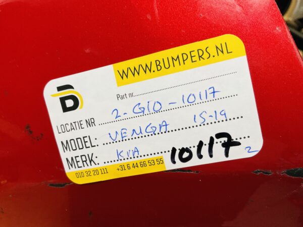 BUMPER Kia Venga 2015-2019 VOORBUMPER 2-G10-10117z