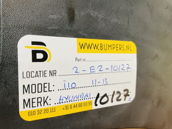 BUMPER Hyundai i10 2011-2013 VOORBUMPER 2-E2-10127z
