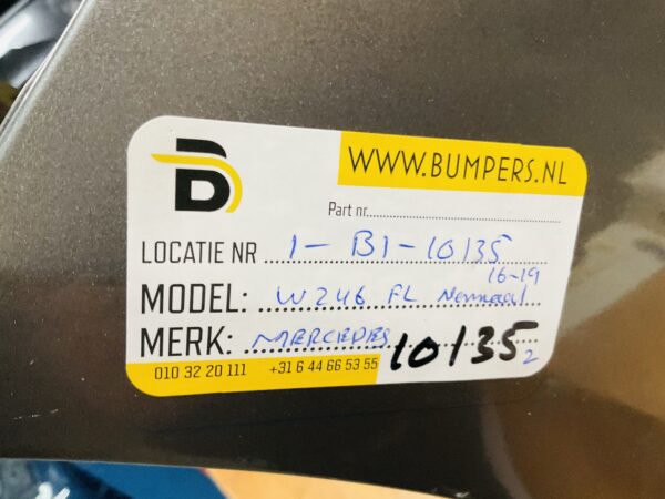 BUMPER Mercedes B Klasse W246 Facelift Normaal 2016-2019 VOORBUMPER 1-B1-10135z