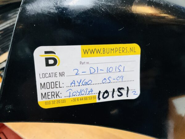 BUMPER Toyota Aygo 2005-2009 VOORBUMPER 2-D1-10151z