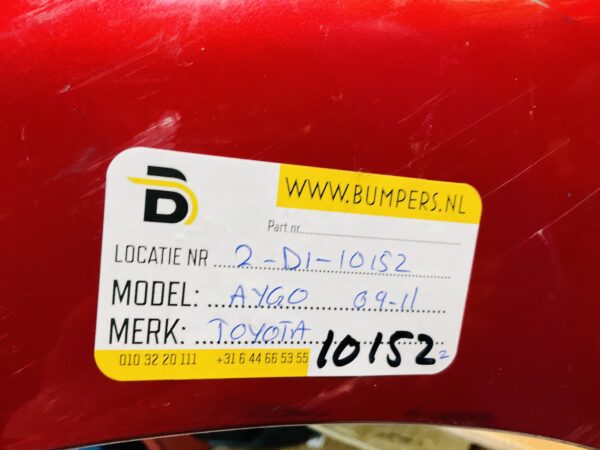BUMPER Toyota Aygo 2009-2011 VOORBUMPER 2-D1-10152z