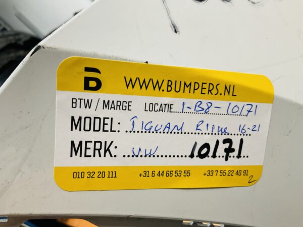 BUMPER Volkswagen Tiguan Rline R-Line 4xpdc 2016-2021 VOORBUMPER 1-B8-10171z