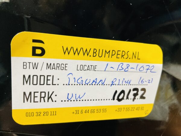 BUMPER Volkswagen Tiguan Rline R-Line 6xpdc 2016-2021 VOORBUMPER 1-B8-10172z