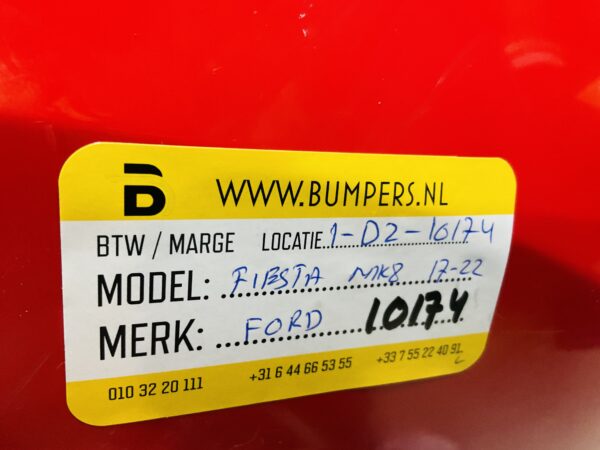 BUMPER Ford Fiesta MK8 2017-2022 VOORBUMPER 1-D2-10174z