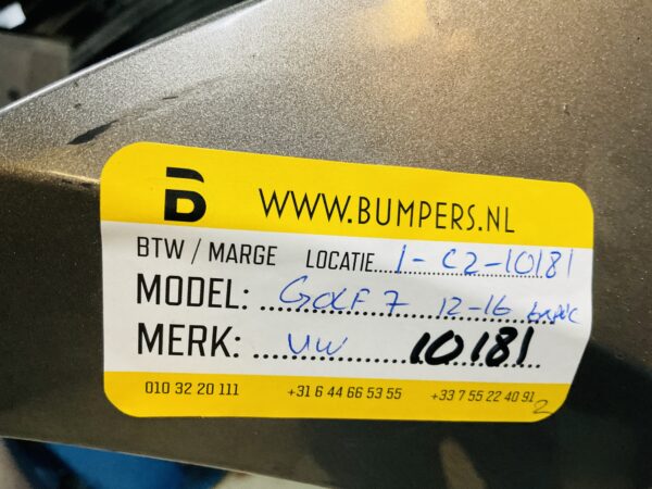 BUMPER Volkswagen Golf 7 4xpdc kls 2012-2016 VOORBUMPER 1-C2-10181z