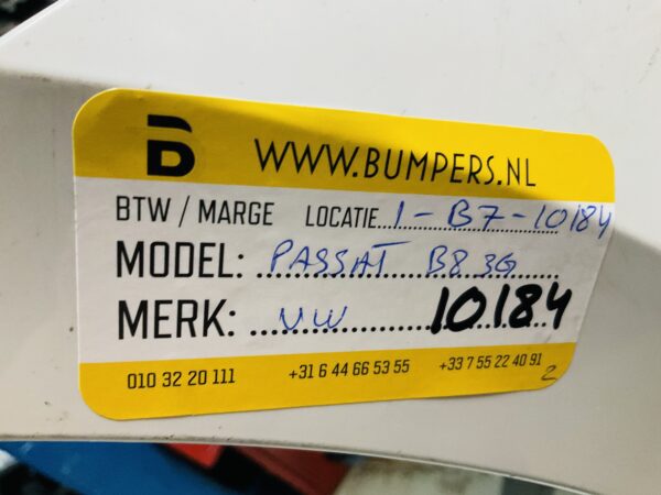 BUMPER Volkswagen Passat B8 3G 4xpdc kls  VOORBUMPER 1-B7-10184z