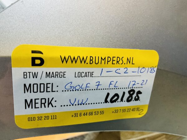 BUMPER Volkswagen Golf 7 Facelift 4xpdc kls 2017-2021 VOORBUMPER 1-C2-10185z