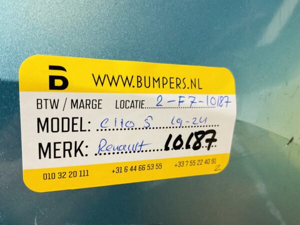 BUMPER Renault Clio 5 2019-2024 VOORBUMPER 2-F7-10187z