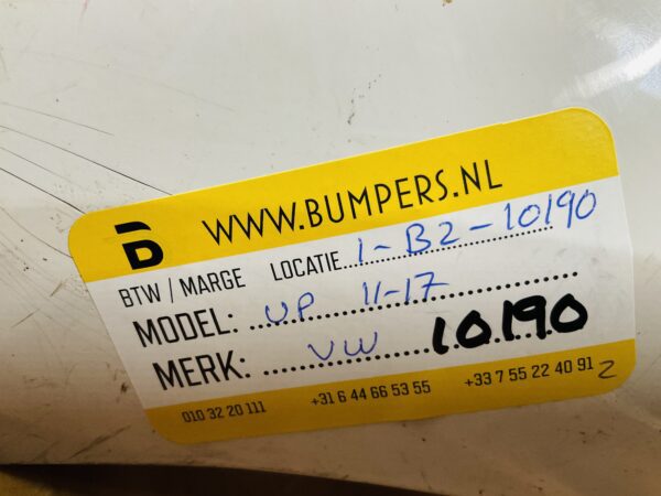 BUMPER Volkswagen UP 2011-2017 VOORBUMPER 2-B2-10190z