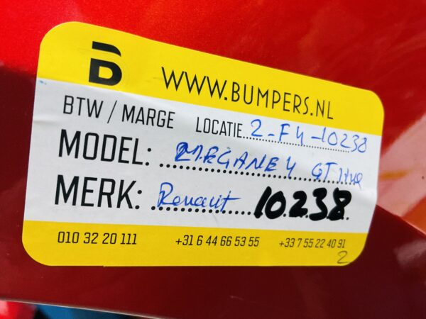 BUMPER Renault Megane 4 RSline RS Line RS-Line  VOORBUMPER 2-F4-10238z