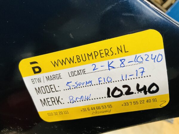 BUMPER BMW 5 Serie F10  2011-2017 VOORBUMPER 2-K8-10240z