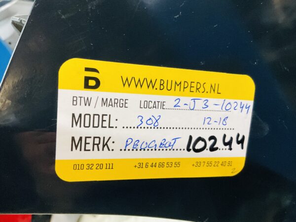 BUMPER Peugeot 308 2012-2016 VOORBUMPER 2-J3-10244z