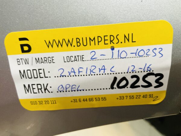 BUMPER Opel Zafira C 2012-2016  VOORBUMPER 2-i10-10253z