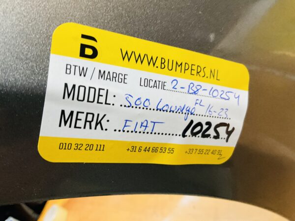 BUMPER Fiat 500 Lounge Facelift 2016-2023 VOORBUMPER 2-B8-10254z