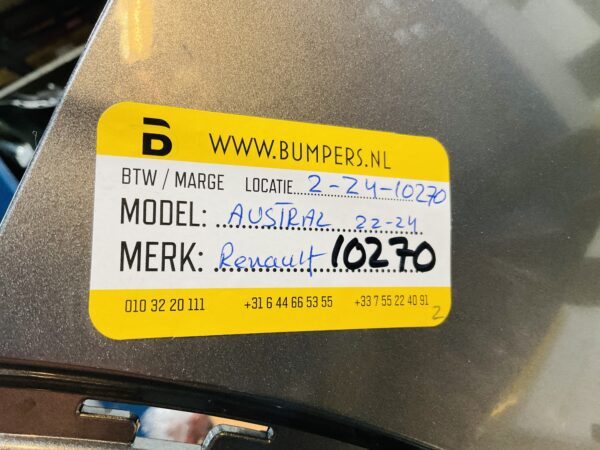 BUMPER Renault Austral 2022-2024 620225489R VOORBUMPER 1-Z4-10270z