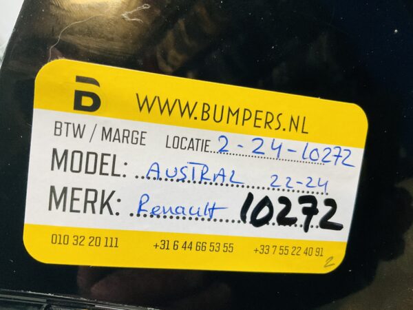 BUMPER Renault Austral 2022-2024 620225489R VOORBUMPER 1-Z4-10272z