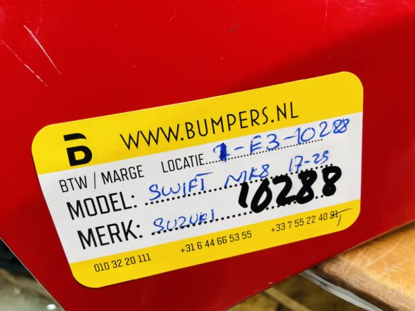 Bumper Suzuki Swift MK8 71811-53R 2017-2023  Achterbumper 1-E3-10288T