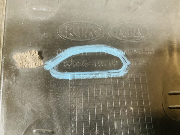 Bumper Rooster Kia Rio 2011-2015 Recht Rooster Grill 2-M6-9801T