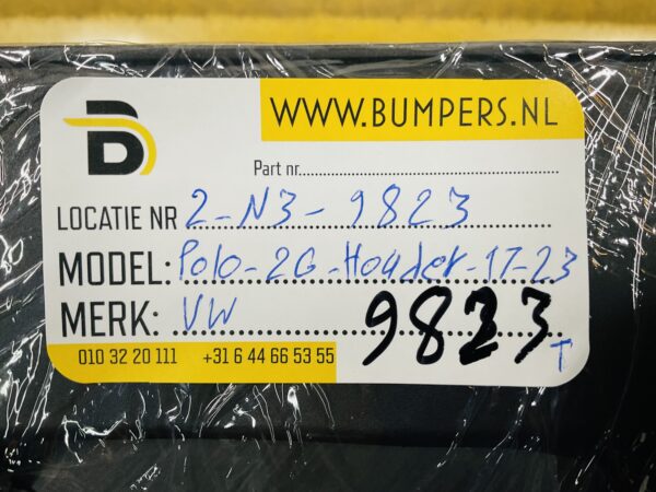 Grill Houder Volkswagen Polo 2G 2017-2023 Gril Houder 2-N3-9823T