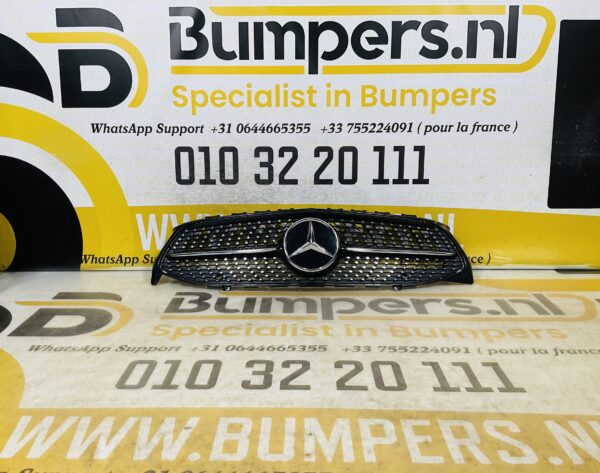 Grille Mercedes CLA Klasse W118 Diamond + Ster Logo 2019-2023 Bumper Grill 2-N3-9836T