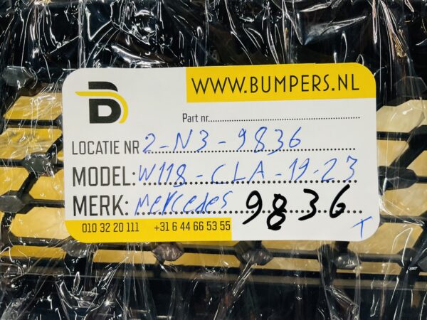 Grille Mercedes CLA Klasse W118 Diamond + Ster Logo 2019-2023 Bumper Grill 2-N3-9836T