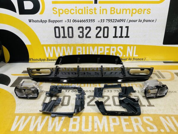 Diffusor Set Mercedes A Klasse W176 A45 AMG 2012-2016 Diffuser set Achterbumper spoiler 2-T2-176A45