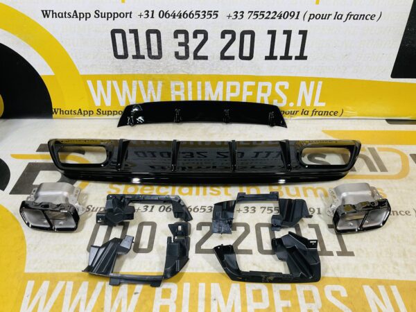Diffusor Set Mercedes A Klasse W176 A45 AMG 2012-2016 Diffuser set Achterbumper spoiler 2-T2-176A45
