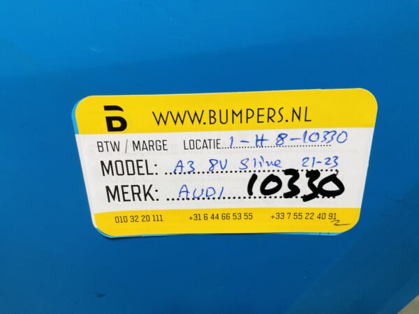 BUMPER Audi A3 8Y Sline S-Line 2021-2013 VOORBUMPER 1-H8-10330z