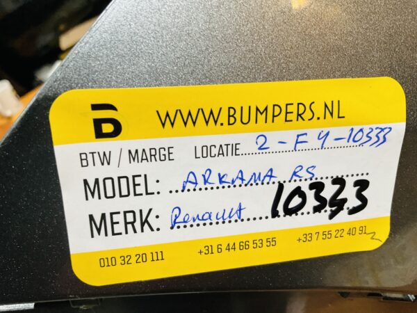 BUMPER Renault Arkana RSLINE RS-Line 2022-2023 620222372R VOORBUMPER 2-F4-10333z