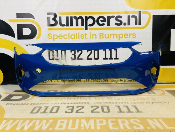 BUMPER Öpel Corsa F 2017-2024 VOORBUMPER BLAUW 2-i2-10338z