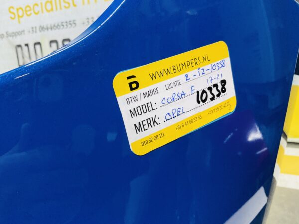 BUMPER Öpel Corsa F 2017-2024 VOORBUMPER BLAUW 2-i2-10338z