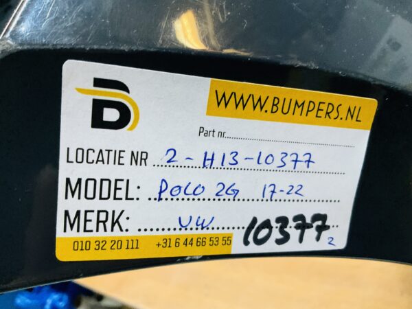 BUMPER Volkswagen Polo 2G +Grill 4xpdc 2017-2022  2-H13-10377z