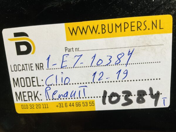 Bumper Renault Clio 4 2012-2019  1196899X Achterbumper 1-E7-10384T