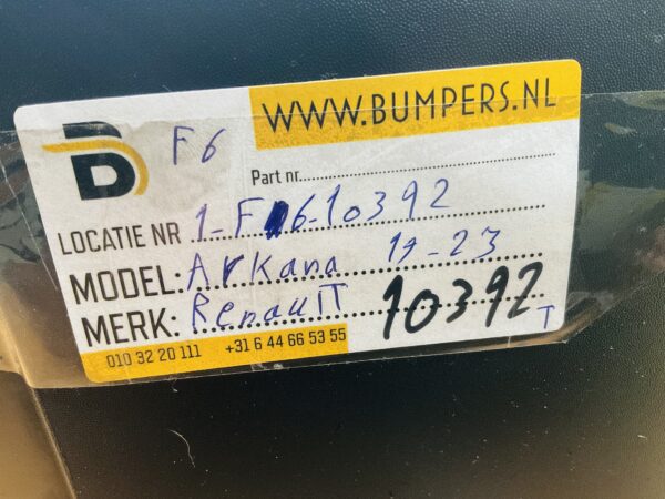 Bumper Renault Arkana 2019-2023 850186741R Achterbumper 1-F6-10392T