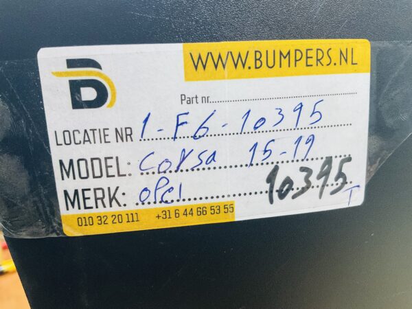 Bumper Opel Crossland 2015-2019 475498858 Achterbumper 1-F6-10395T