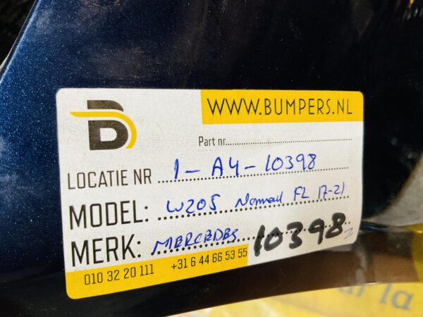 BUMPER Mercedes C Klasse W205 Normaal Facelift 2017-2021 1-A4-10398z