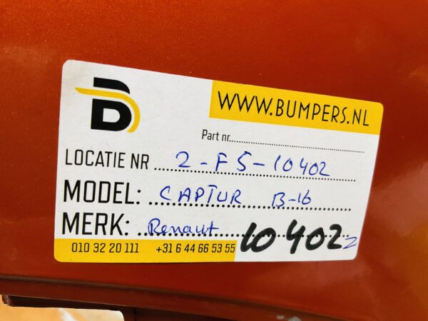 BUMPER Renault Captur 2013-2016 2-F5-10402z