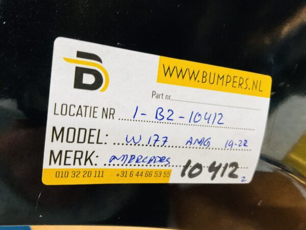 BUMPER Mercedes A Klasse W177 AMG 2019-2022 1-B2-10412z