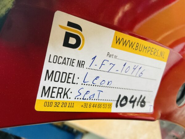 Bumper Seat Leon 5F 5FA807421 2022-2024 Achterbumper 1-F7-10416T