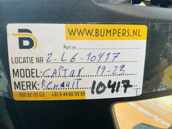 Bumper Renault Captur 2019-2023 850B24059R Achterbumper 2-L6-10417T