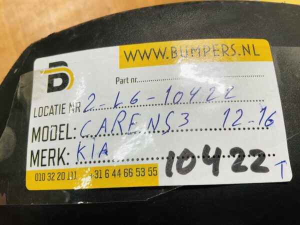 Bumper Kia Carens 3 2012-2016 86612-A4000 Achterbumper 2-L6-10422T