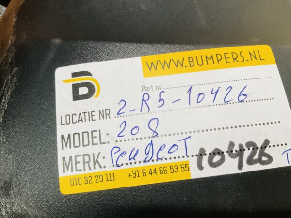 Bumper Peugeot 208 9831200980 Achterbumper Diffusor Lip  2-R5-10426T
