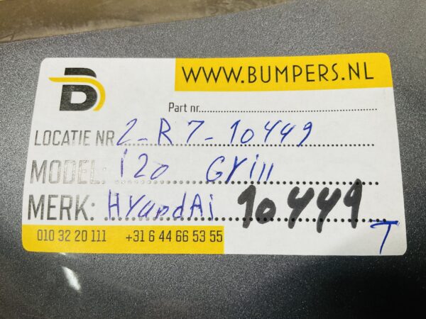 Grille Hyundai i20 Voorbumper Grill 2-R7-10449T