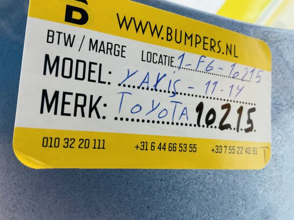 Bumper Toyota Yaris 2011-2014 52159-0D300 Achterbumper 1-F6-10215T