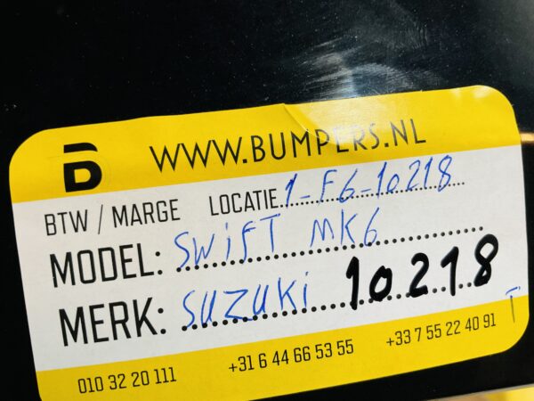 Bumper Suzuki Swift MK6  Achterbumper 1-F6-10218T