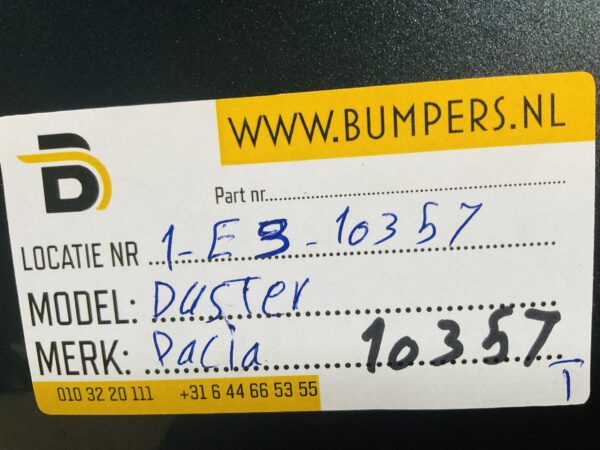 Bumper Dacia Duster 2850222027R Achterbumper 1-E3-10357T